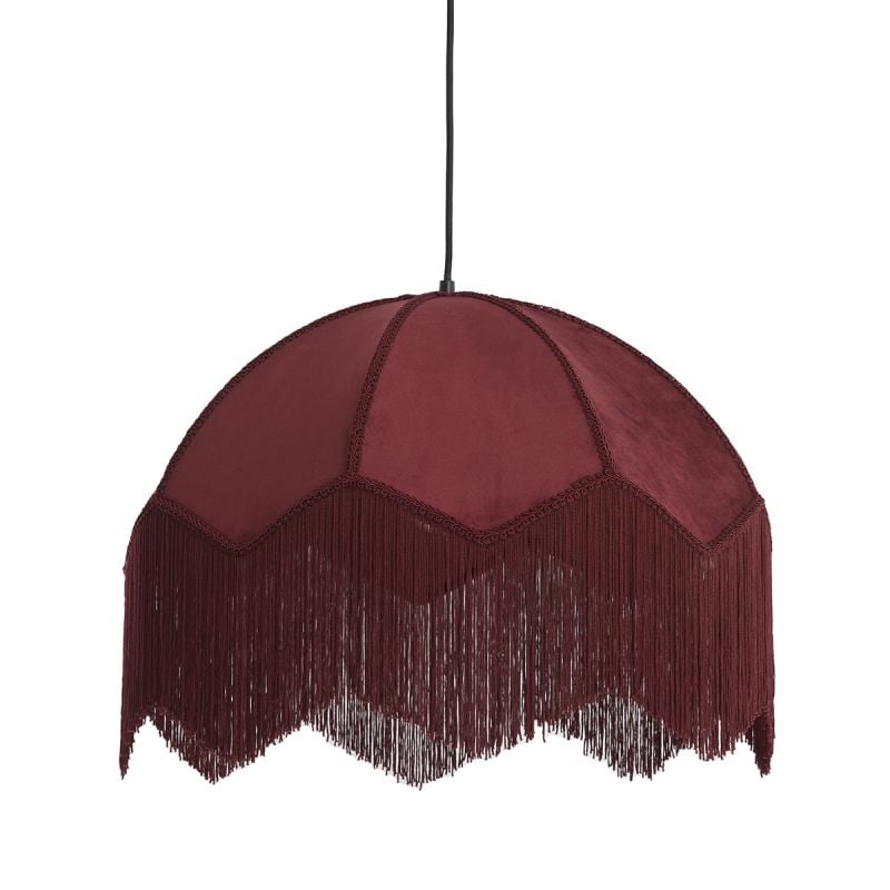Hanglamp Malagia Velvet Bordeaux 60cm afbeelding