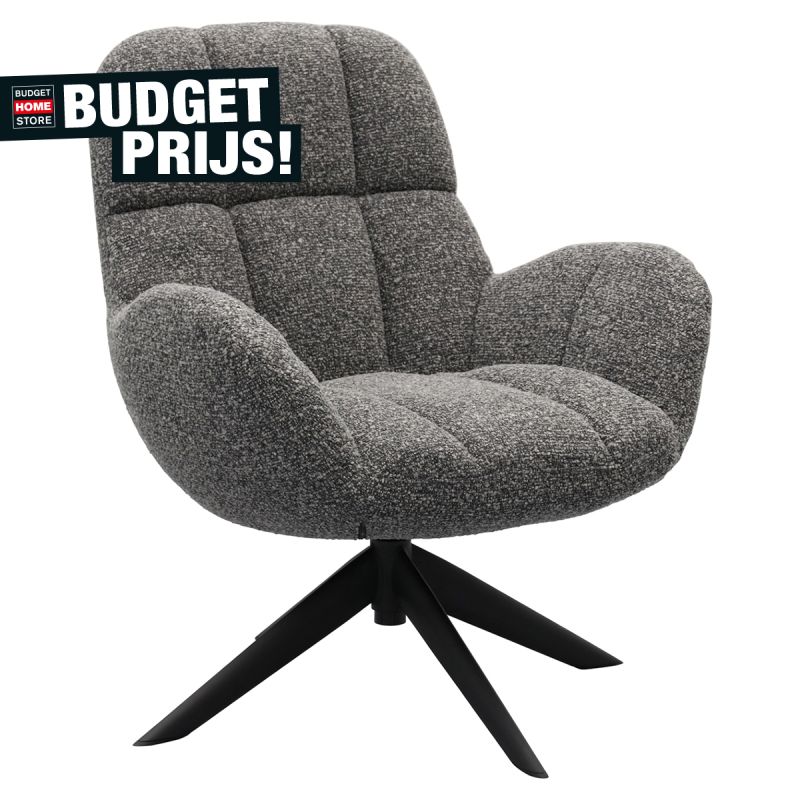 Draaifauteuil Else Antraciet
