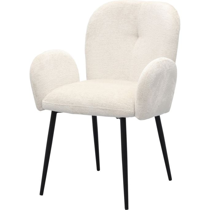 Eetkamerstoel Benet Ivory