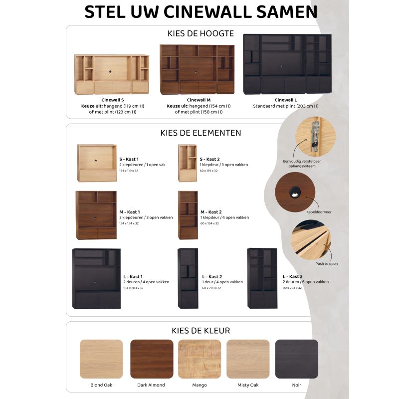 Cinewall Brian L 154 cm