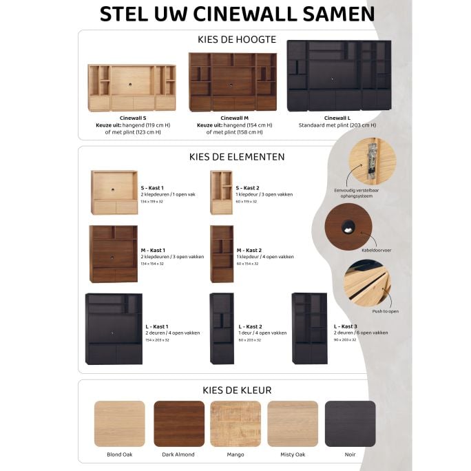 Cinewall Brian S 134 cm
