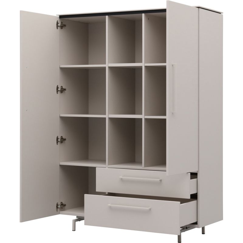 Wandkast Senna 2 deurs, 3 laden, 3 vakken