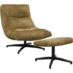 Fauteuil Fons Curry met hocker