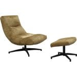 Fauteuil Fons Curry met hocker