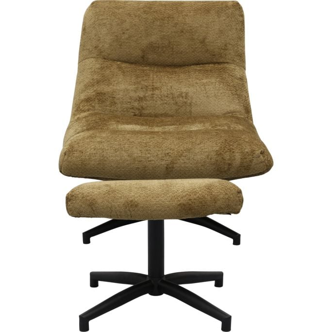 Fauteuil Fons Curry met hocker