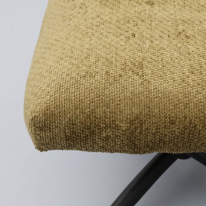 Fauteuil Fons Curry met hocker