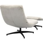 Fauteuil Fons Naturel met hocker