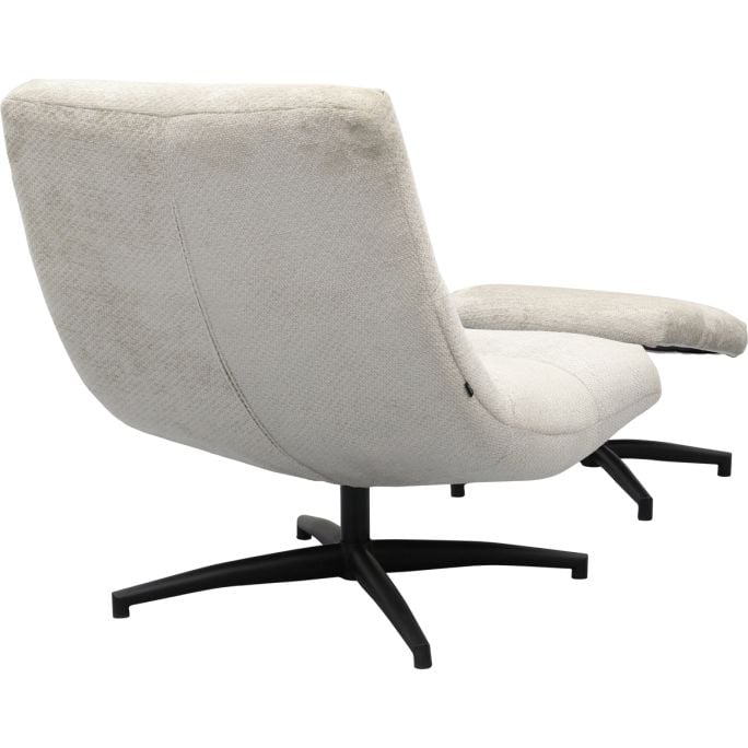 Fauteuil Fons Naturel met hocker
