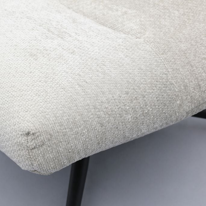 Fauteuil Fons Naturel met hocker