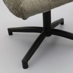 Fauteuil Fons Taupe met hocker