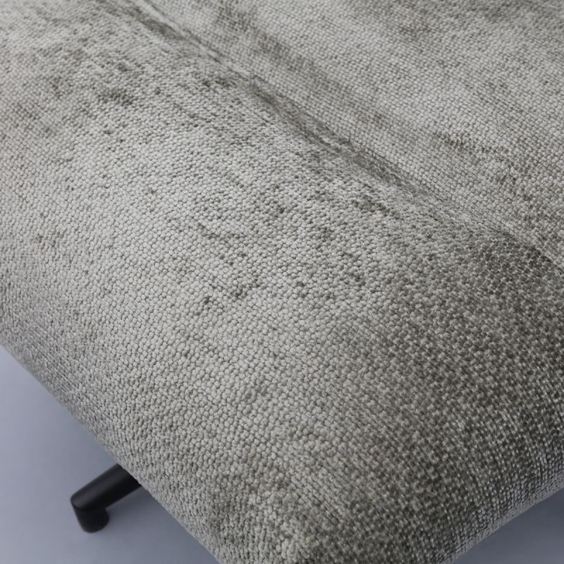 Fauteuil Fons Taupe met hocker