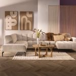 Bank Roos longchair groot links + 2.5-zits +  hoekziteiland groot rechts