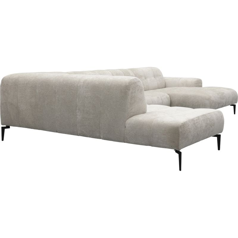 Bank Roos longchair groot links + 2.5-zits +  hoekziteiland groot rechts