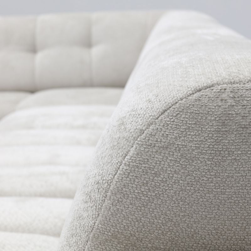 Bank Roos longchair groot links + 2.5-zits +  hoekziteiland groot rechts