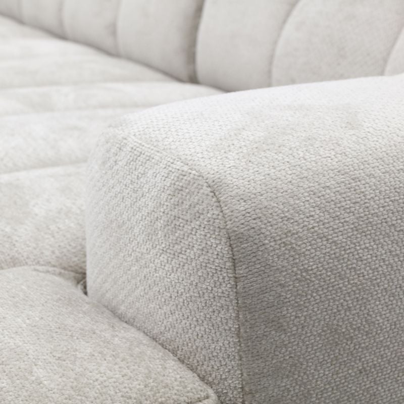 Bank Roos longchair groot links + 2.5-zits +  hoekziteiland groot rechts