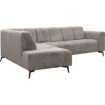 Bank Britt hoekziteiland links + 2.5 zits Retro Bliss taupe
