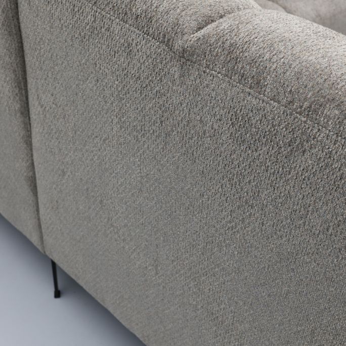 Bank Britt hoekziteiland links + 2.5 zits Retro Bliss taupe