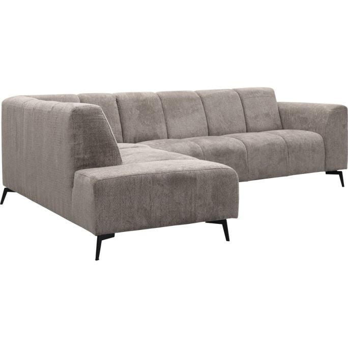 Bank Britt hoekziteiland links + 2.5 zits Retro Bliss taupe