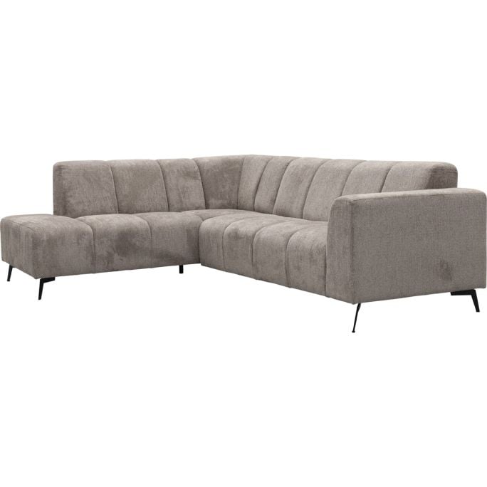 Bank Britt hoekziteiland links + 2.5 zits Retro Bliss taupe