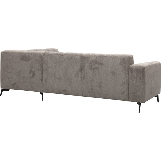 Bank Britt hoekziteiland links + 2.5 zits Retro Bliss taupe
