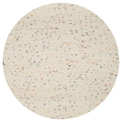 Vloerkleed Mango rond wit multi 99