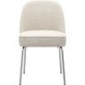 Eetkamerstoel Vogue Lima Beige met chromen poten