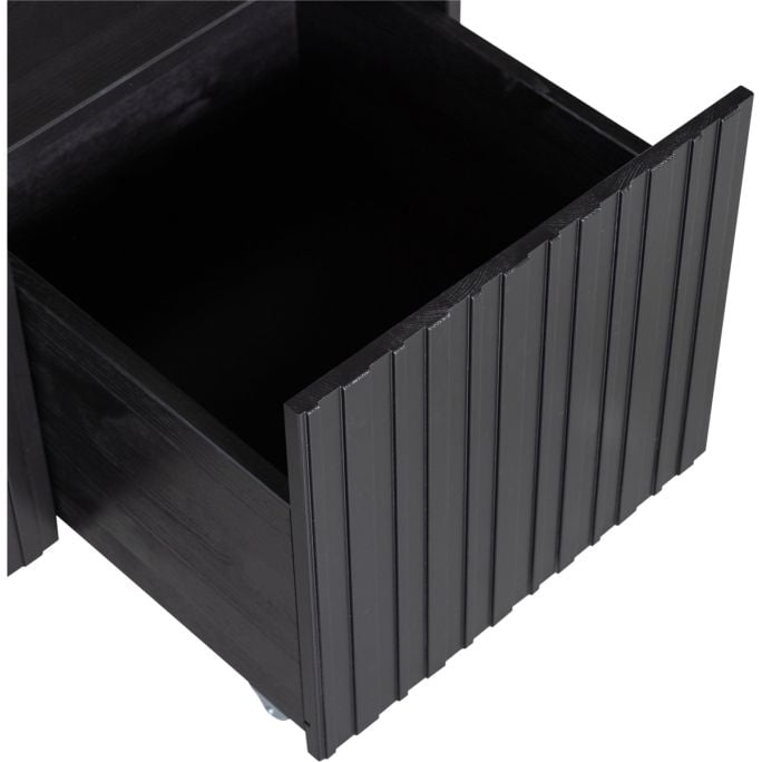 Kistbank Gravure New Grenen Zwart