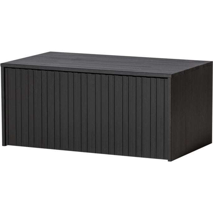 Kistbank Gravure New Grenen Zwart