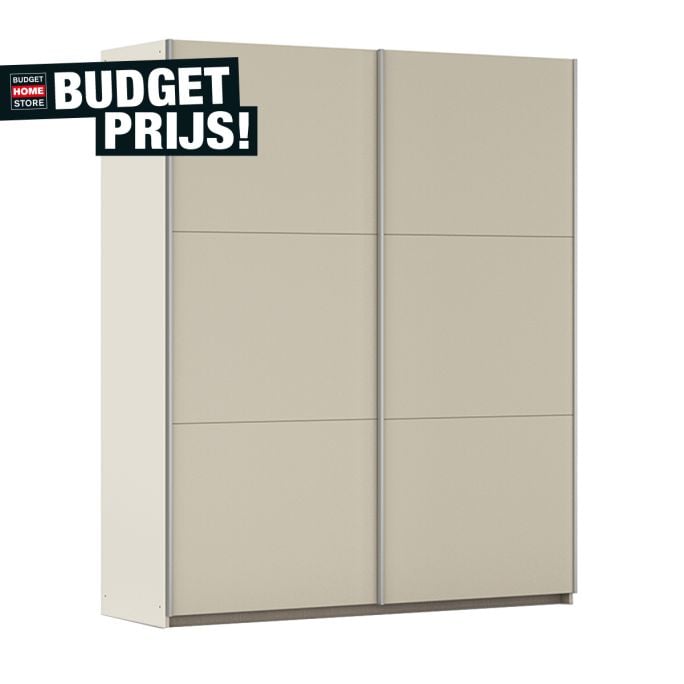 Kledingkast Aurie B175xH210cm Champagne incl. 2 legplanken en 2 roedes