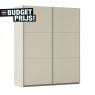 Kledingkast Aurie B175xH210cm Champagne incl. 2 legplanken en 2 roedes