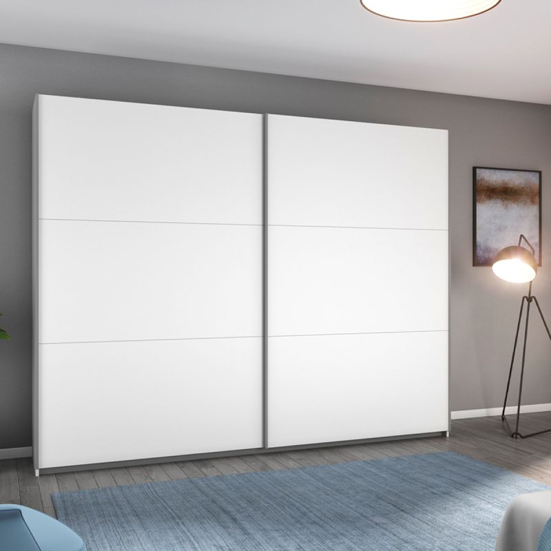 Kledingkast Aurie B261xH210cm Alpine wit incl. 3 legplanken en 3 roedes