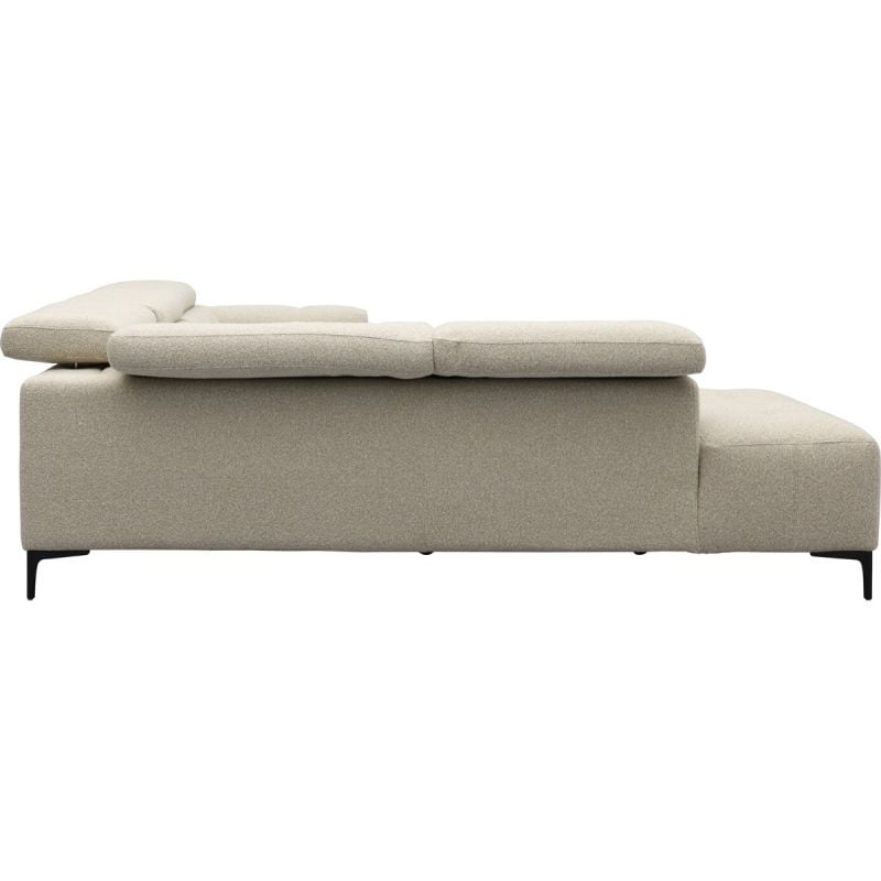 Bank Robin hoekziteiland links + 2,5-zits met 1 elektrische relax (eendelig) rechts