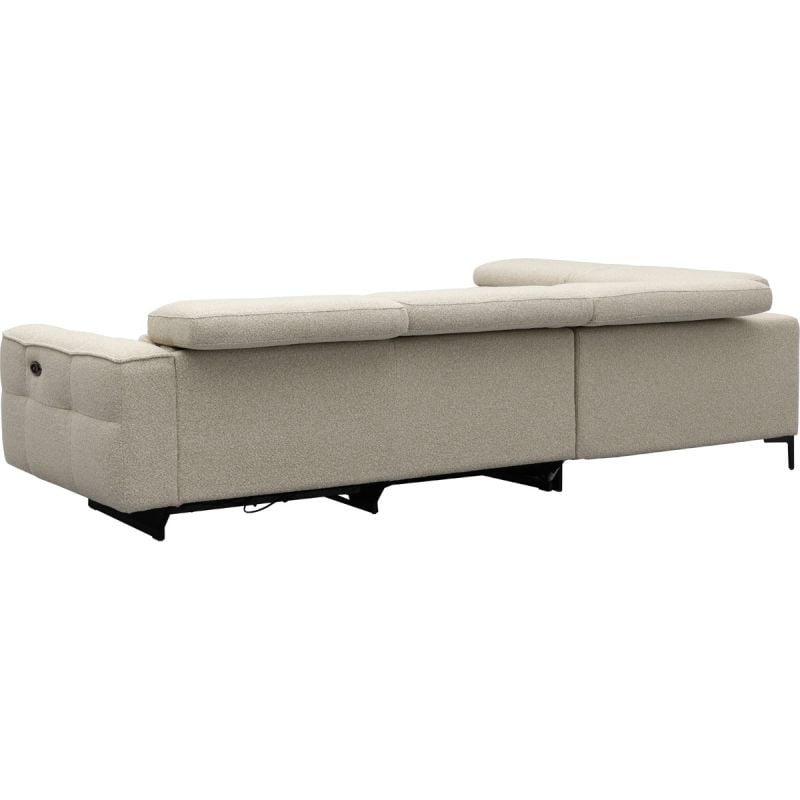 Bank Robin hoekziteiland links + 2,5-zits met 1 elektrische relax (eendelig) rechts