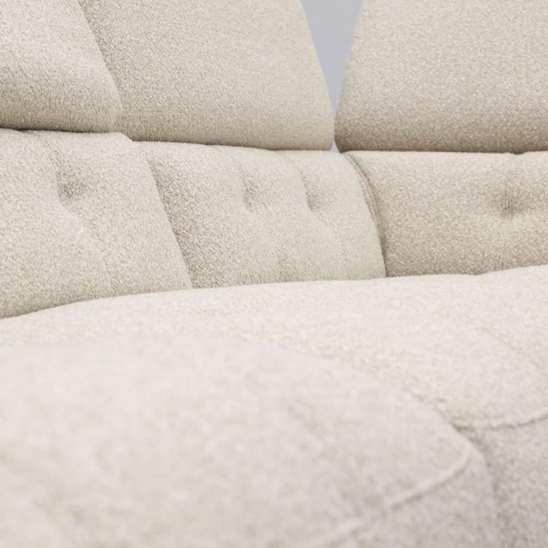 Bank Robin hoekziteiland links + 2,5-zits met 1 elektrische relax (eendelig) rechts