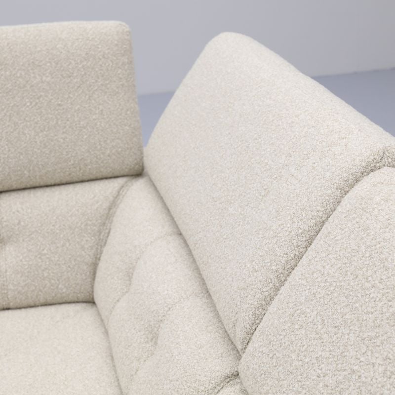 Bank Robin hoekziteiland links + 2,5-zits met 1 elektrische relax (eendelig) rechts