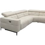 Bank Robin 2,5-zits met 1 elektrische relax (eendelig) links + 1-zits met ligeiland rechts