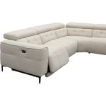 Bank Robin 2,5-zits met 1 elektrische relax (eendelig) links + 1-zits met ligeiland rechts