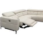 Bank Robin 2,5-zits met 1 elektrische relax (eendelig) links + 1-zits met ligeiland rechts