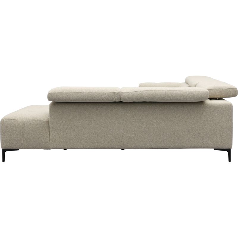 Bank Robin 2,5-zits met 1 elektrische relax (eendelig) links + hoekziteiland rechts