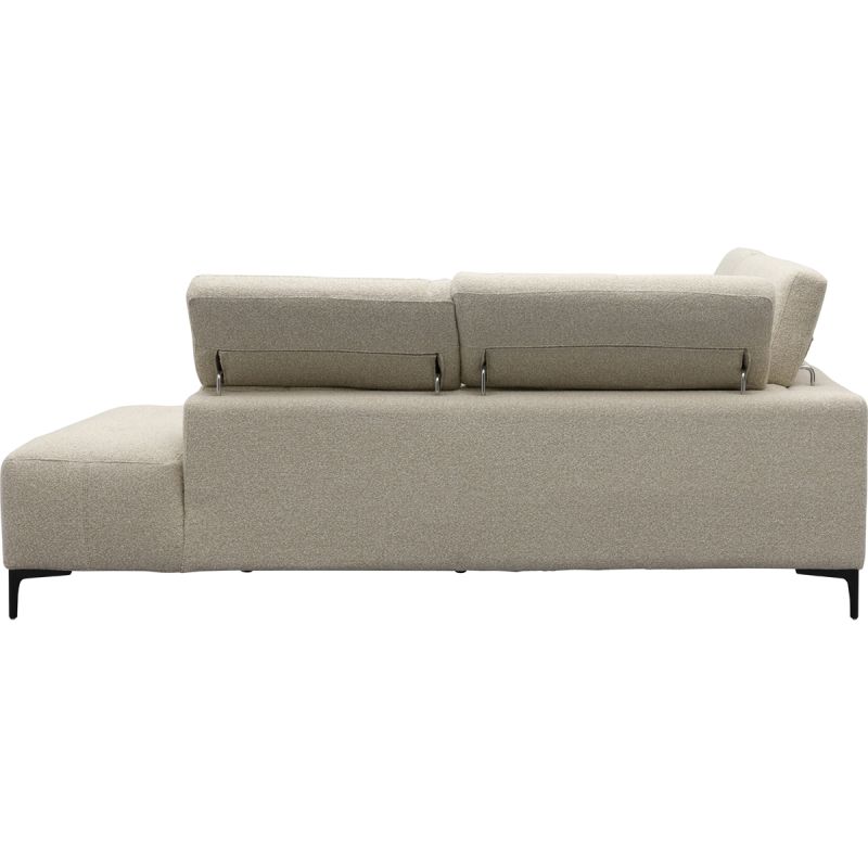 Bank Robin 2,5-zits met 1 elektrische relax (eendelig) links + hoekziteiland rechts