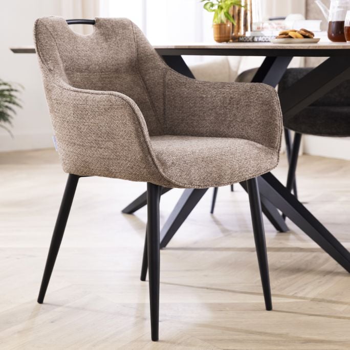 Eetkamerstoel Annabel Taupe
