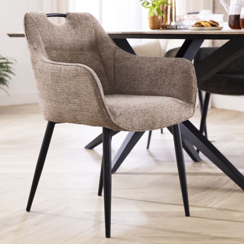 Eetkamerstoel Annabel Taupe