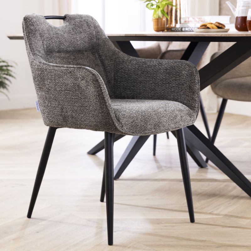 Eetkamerstoel Annabel Antraciet