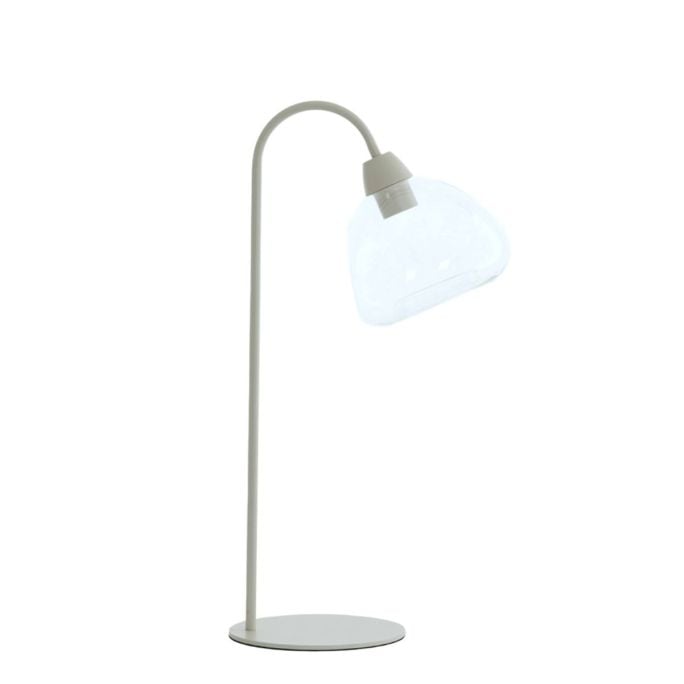 Tafellamp BISHO 31,5x20x61 cm glas helder - crème