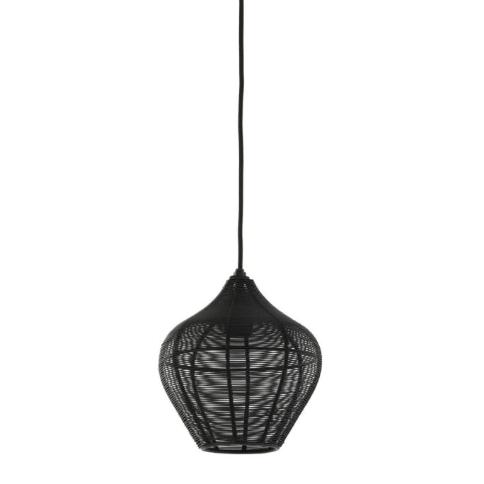 Hanglamp Ø20x22 cm ALVARO mat zwart