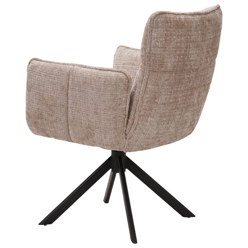 Eetkamerstoel Noa met arm 360° draaibaar