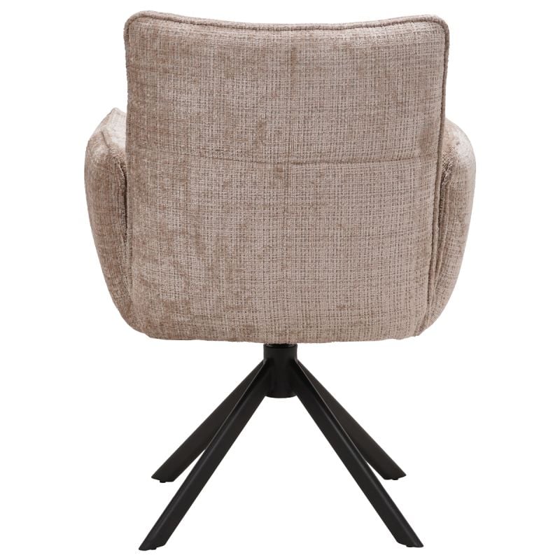 Eetkamerstoel Noa met arm 360° draaibaar