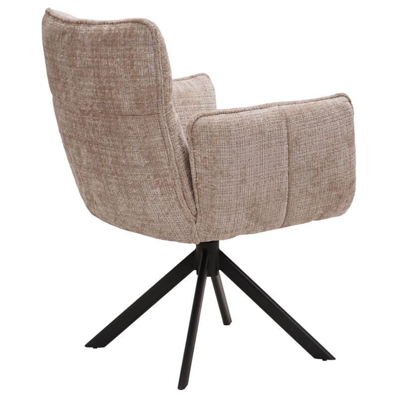 Eetkamerstoel Noa met arm 360° draaibaar