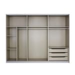 Kledingkast Quadro B181xH210 Eiken - Grijs incl. kastinrichting