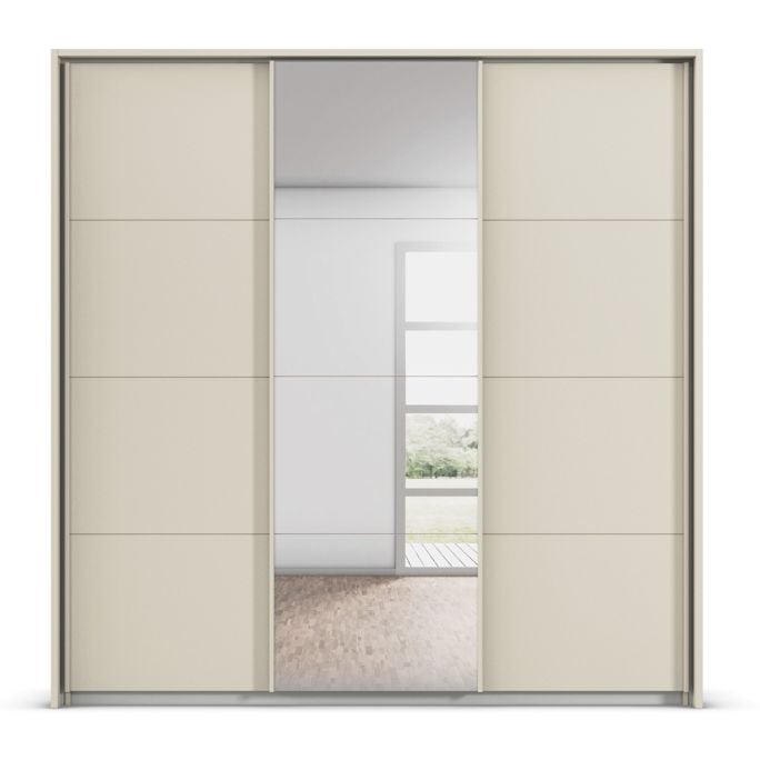 Kledingkast Kick B211xH214 Champagne incl. Kastindeling